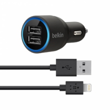 Cargador para Auto Belkin Dual USB con cable Lightning